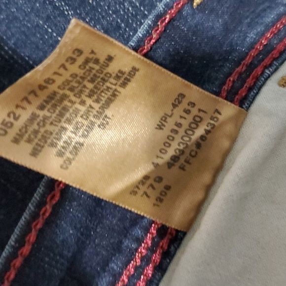 Levis jeans women's size 6 blue perfectly slimming 548 capri y2k - Picture 13 of 14